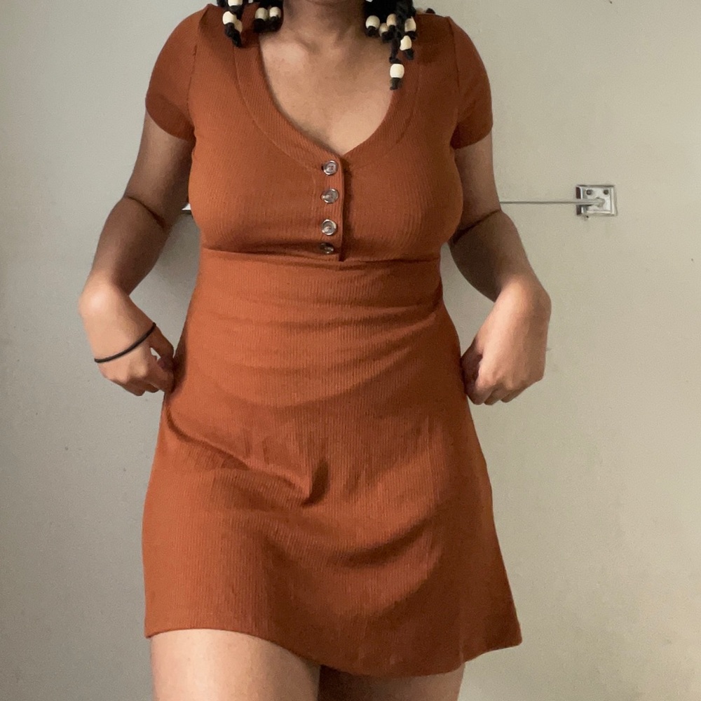 Brown Mini Dress
